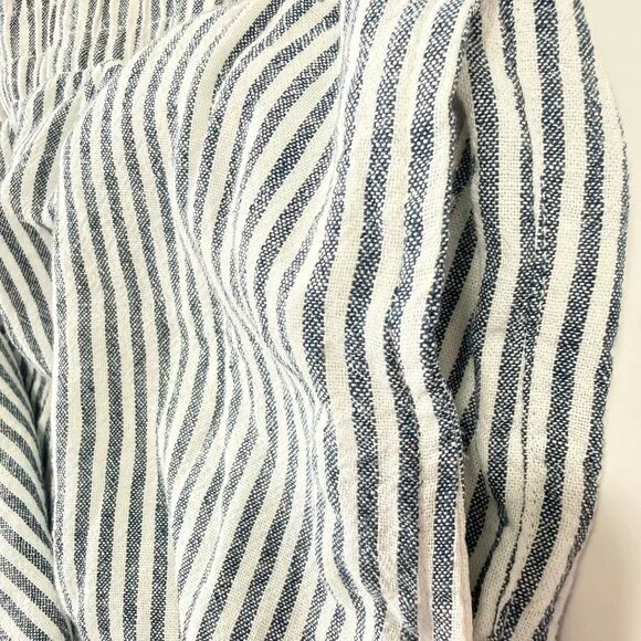 Old Navy Pants Set of 2 Womens XXL Beige & Stripe Linen Blend Wide Leg High Rise - Picture 13 of 13